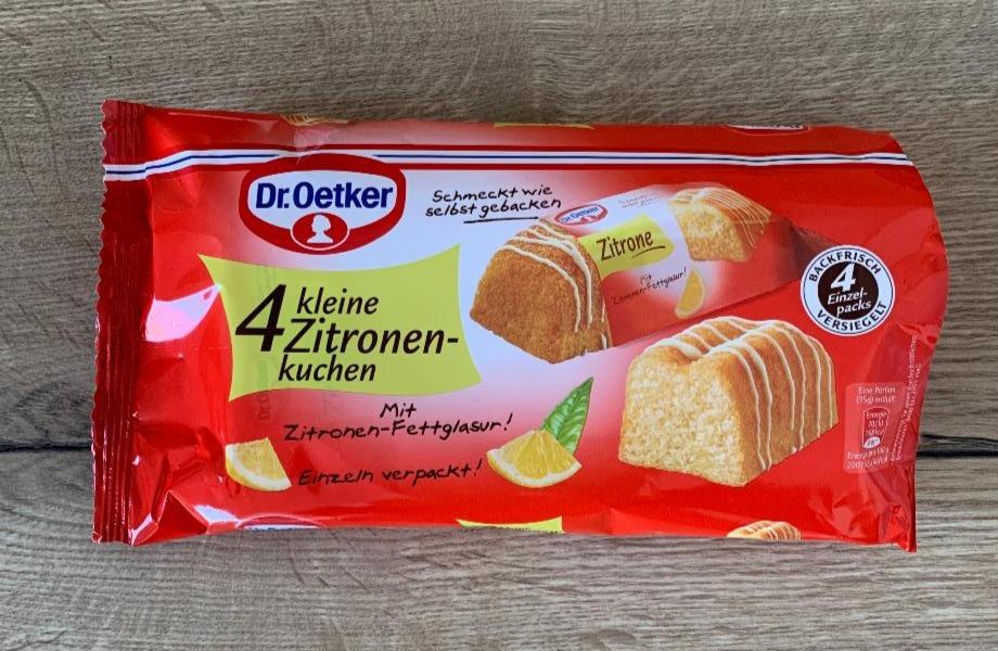 Fotografie - 4 kleine Zitronenkuchen Dr.Oetker