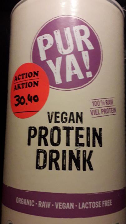 Fotografie - PUR YA vegan protein drink