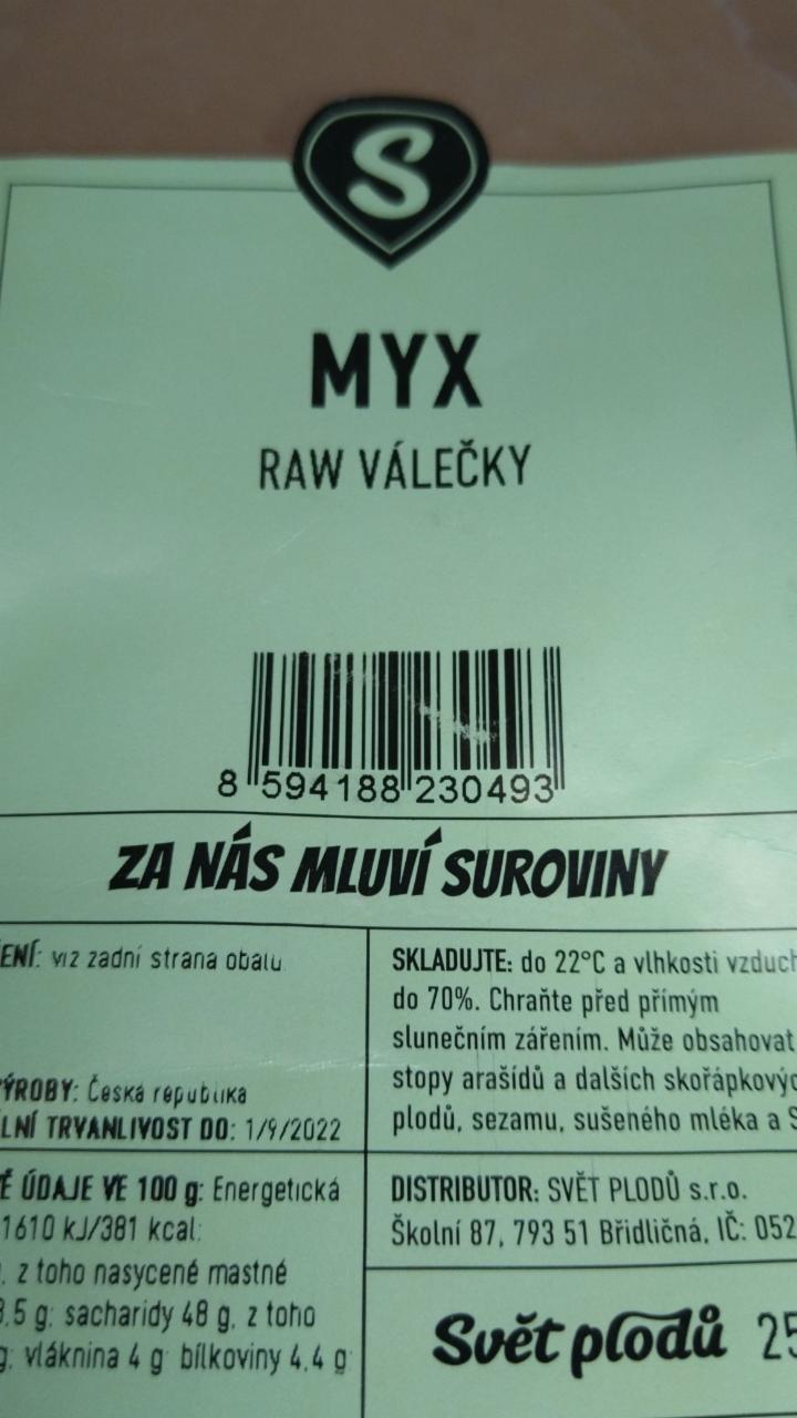 Fotografie - Myx Raw válečky Svet plodu