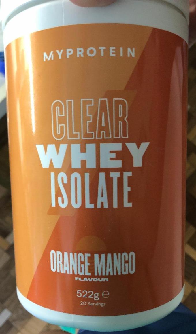 Fotografie - My protein Clear whey isolate Orange mango