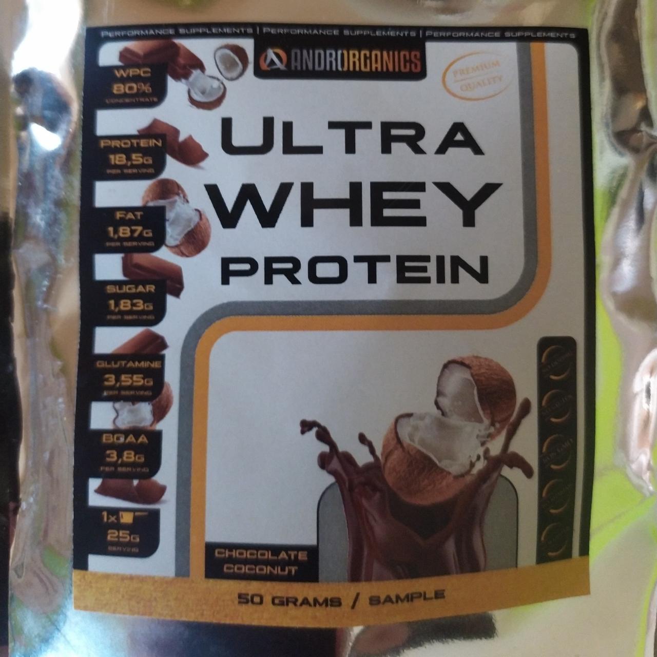 Fotografie - Ultra whey protein Chocolate Coconut Androrganics