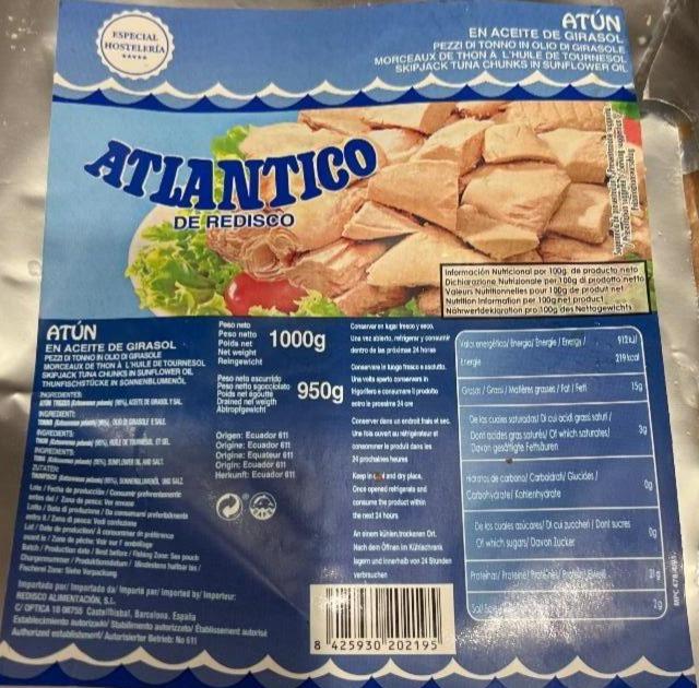Fotografie - atlantico tuniak v olivovom oleji