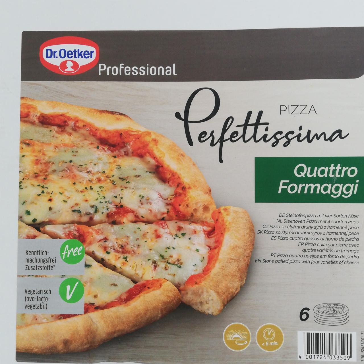 Fotografie - Pizza Perfettissima Quattro Formaggi Dr.Oetker Professional