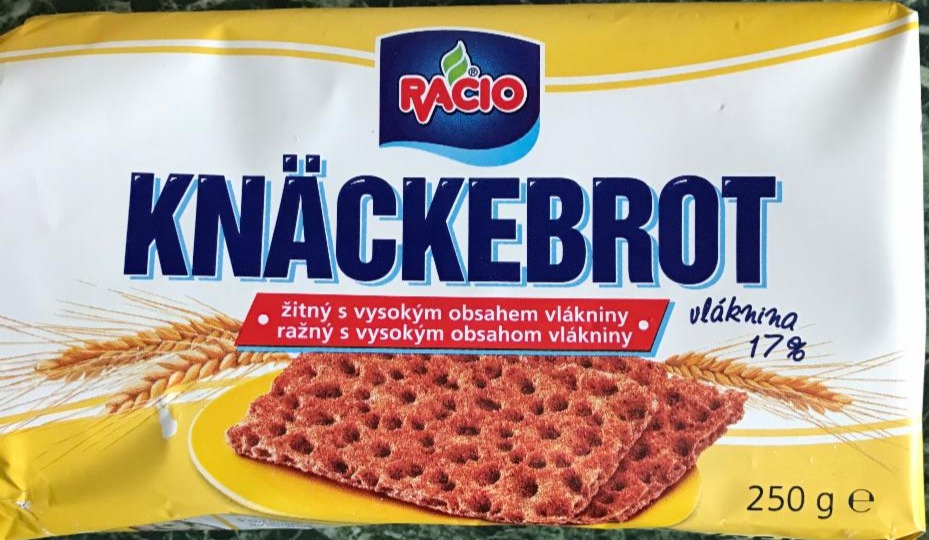 Fotografie - Knäckebrot Ražný s vysokým obsahom vlákniny Racio