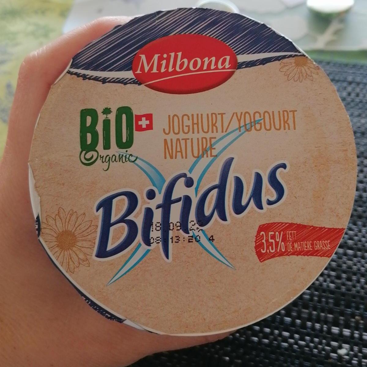 Fotografie - Bifidus joghurt nature Bio Organic Milbona