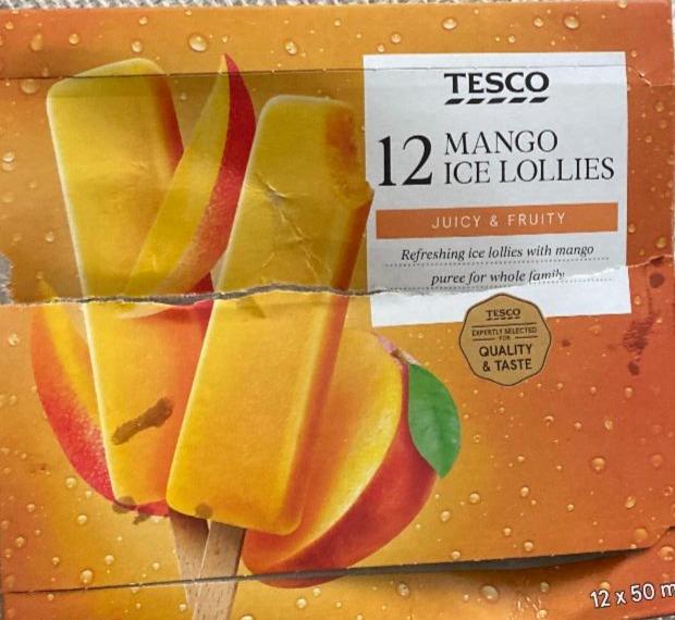 Fotografie - 12 Mango Ice Lollies Tesco