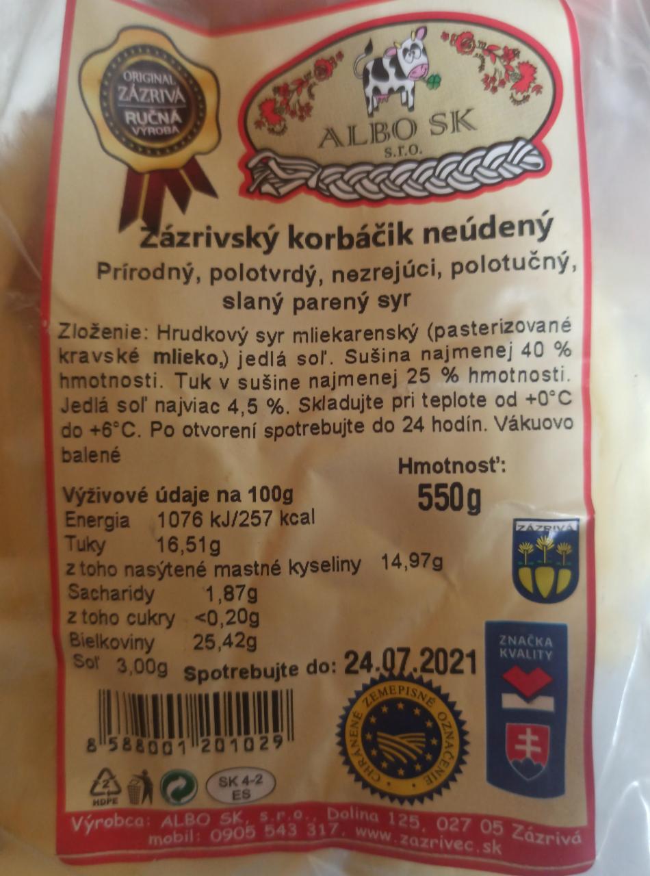 Fotografie - Zázrivský korbáčik neúdený Albo SK