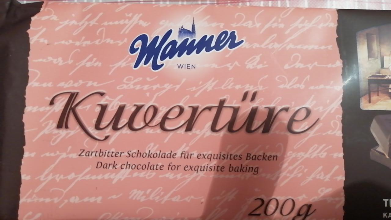 Fotografie - Kuvertüre jemně hořká čokoládová poleva