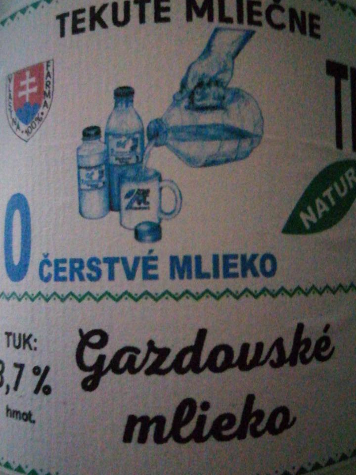 Fotografie - gazdovske mlieko 3,7%