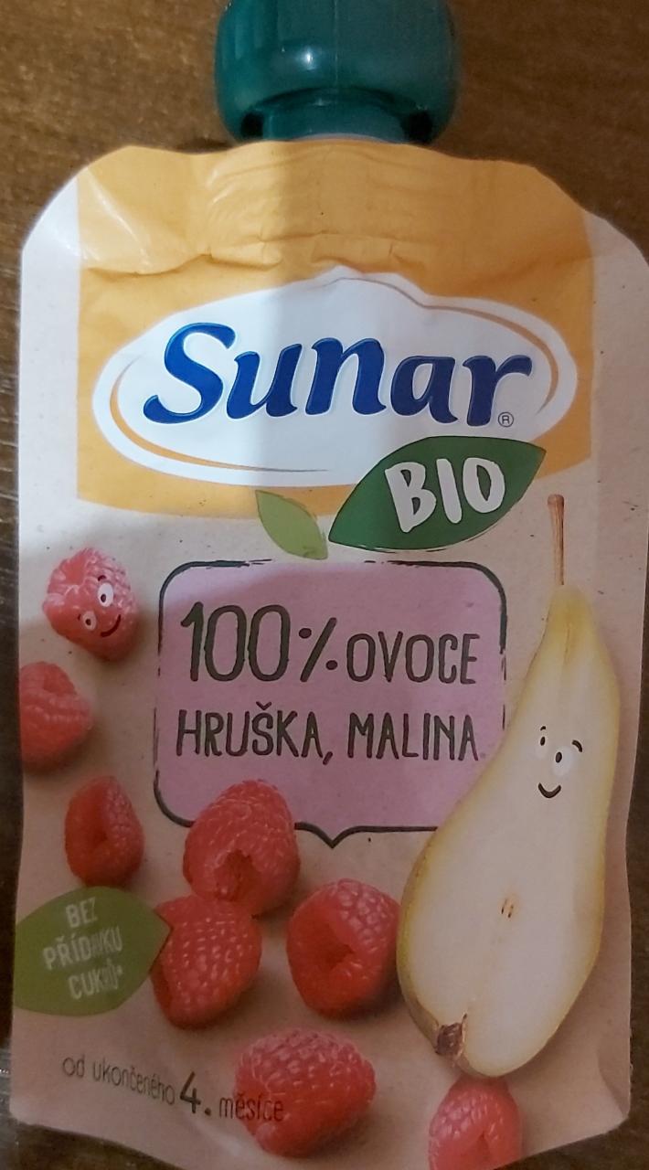 Fotografie - Sunár Bio 100% ovoce Hruška, malina