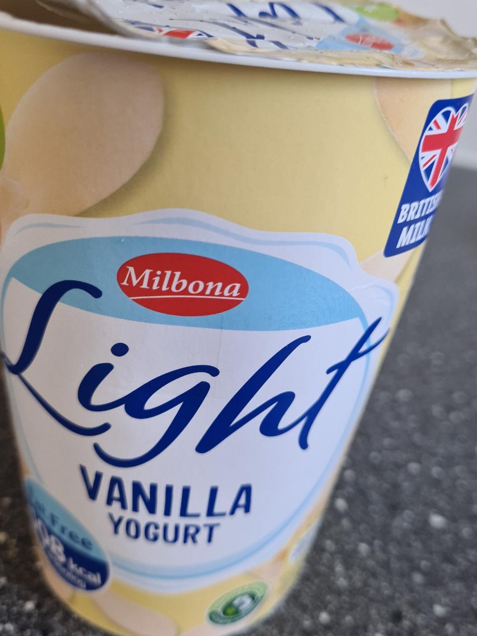 Fotografie - light vanilla jogurt milbona