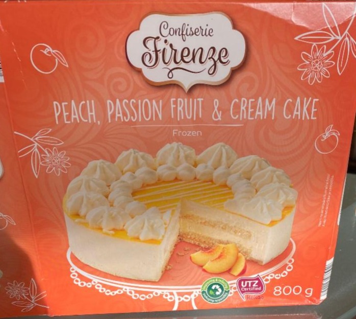 Fotografie - Peach passion fruit & cream cake Confiserie Firenze