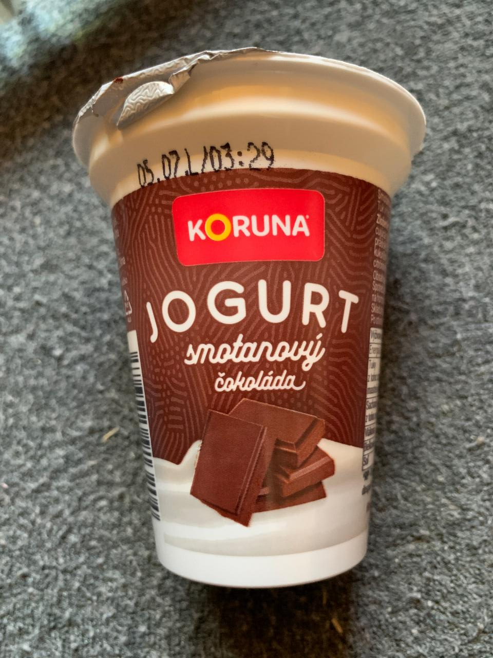 Fotografie - Jogurt smotanový čokoláda Koruna
