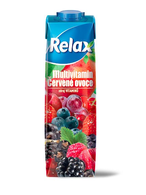 Fotografie - džús multivitamín červené ovocie Relax