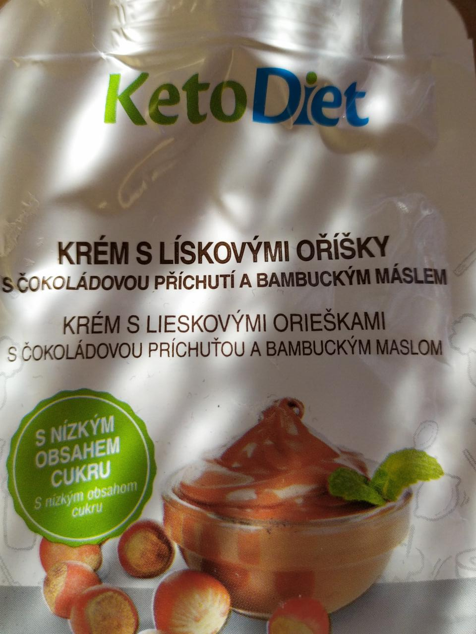 Fotografie - krem s lieskovymi orieškami s čokoládovou príchuťou a bambuckým maslom KETODIET