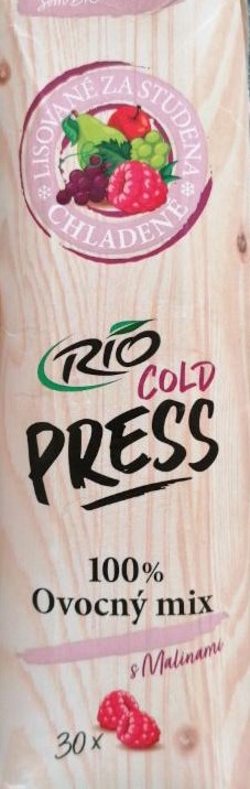 Fotografie - 100% Ovocný mix s malinami Rio Cold Press