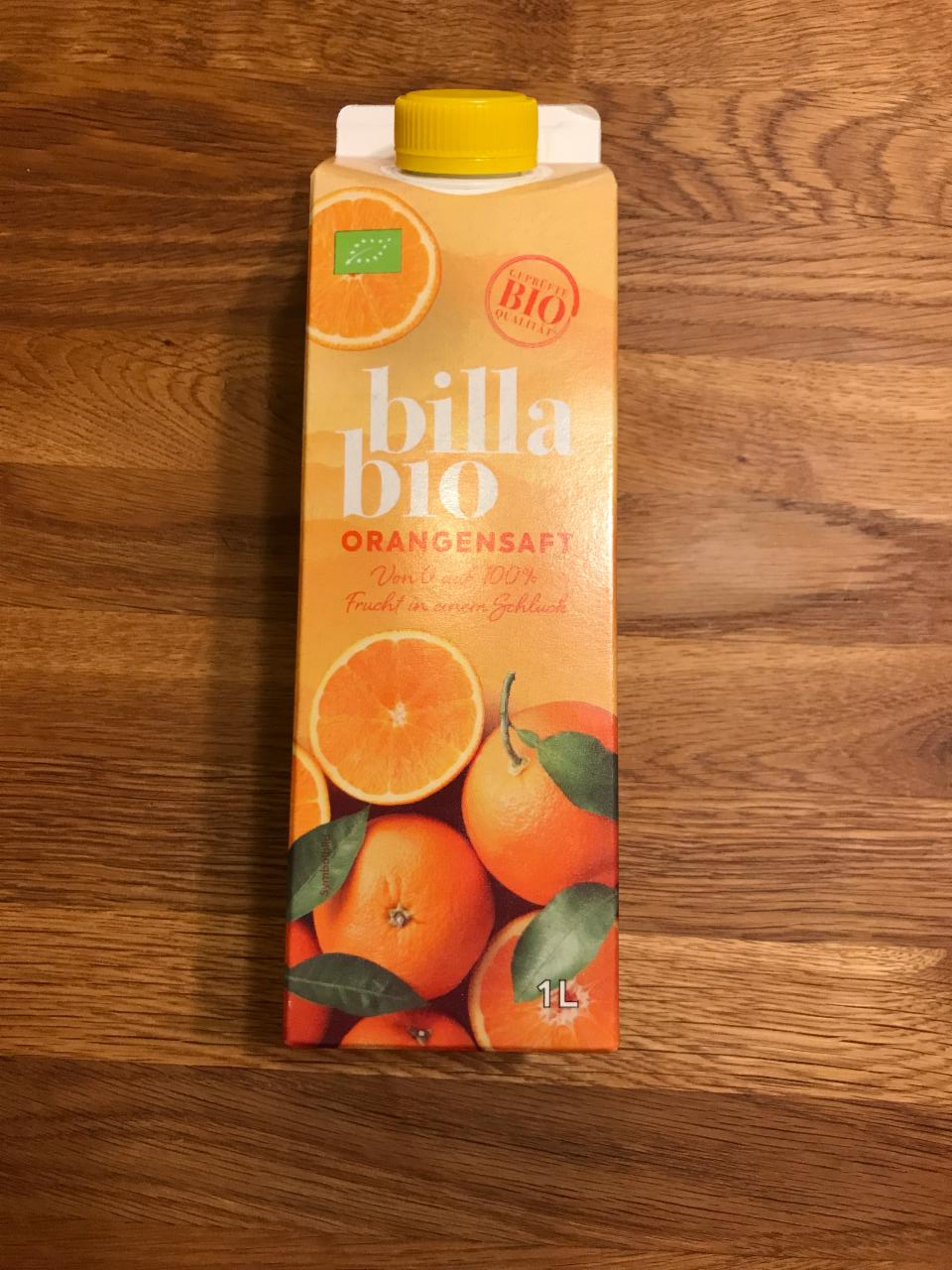 Fotografie - billa bio orangensaft