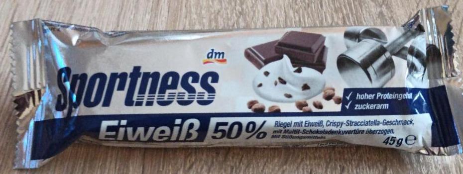 Fotografie - DM Sportness Eiweiss 50% Stracciatella