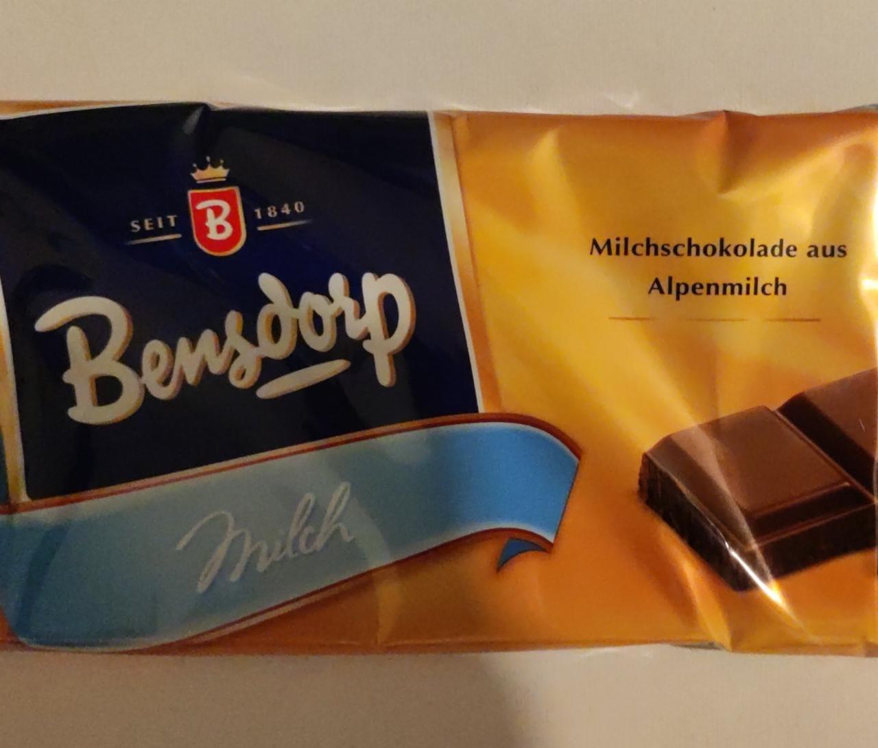 Fotografie - Milchschokolade aus Alpenmilch Bensdorp