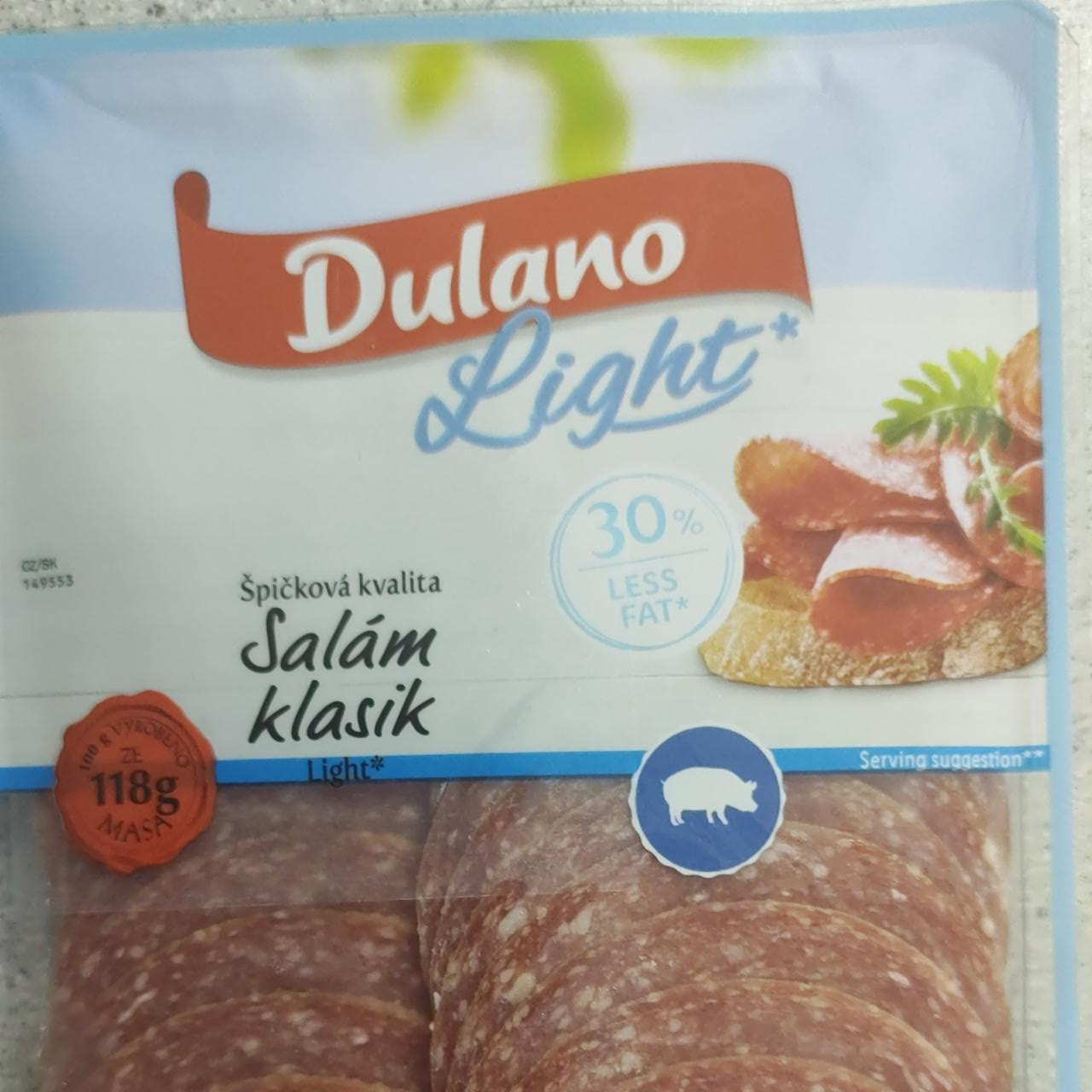 Fotografie - Salám klasik Light Dulano