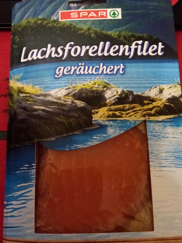 Fotografie - Lachsforellenfilet geräuchert Spar