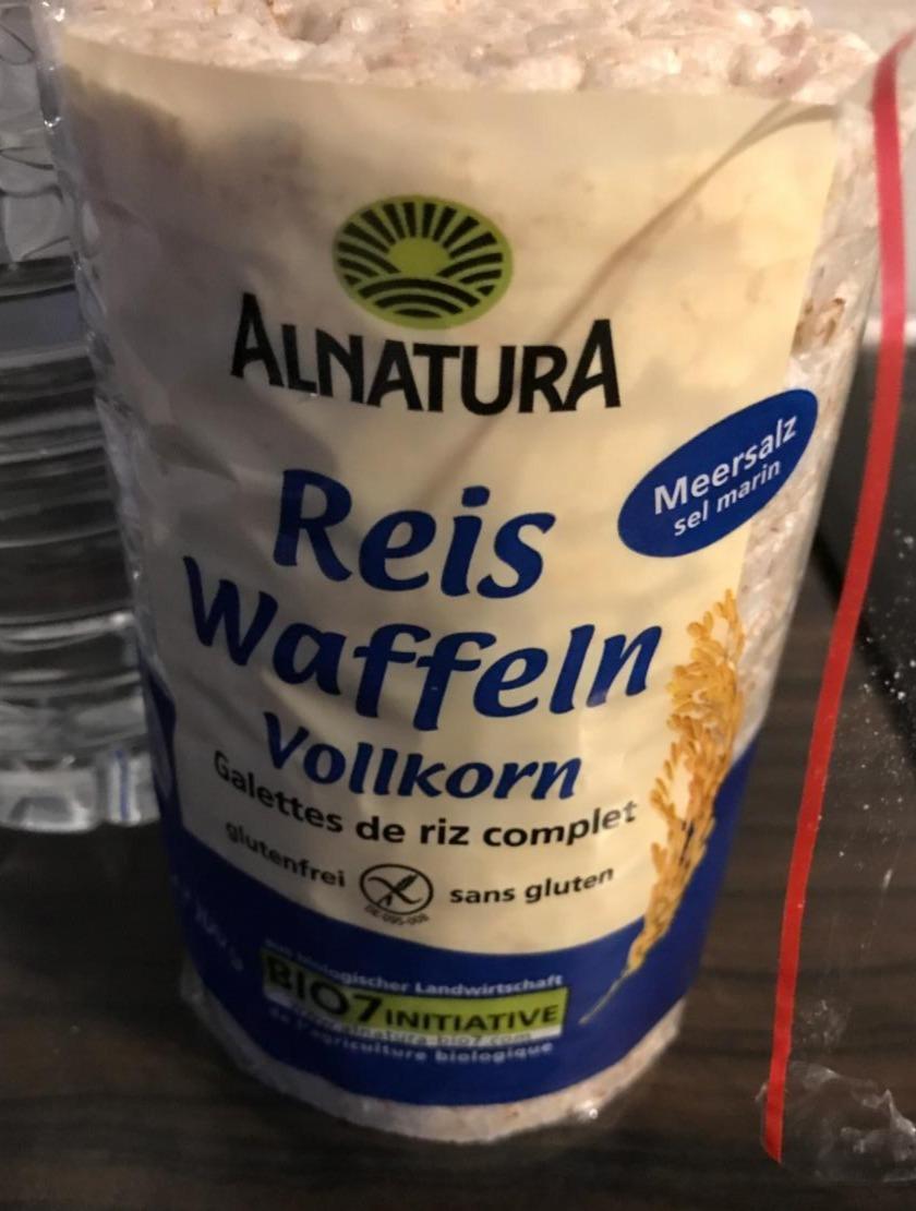 Fotografie - Reis Waffeln Vollkorn Meersalz Alnatura