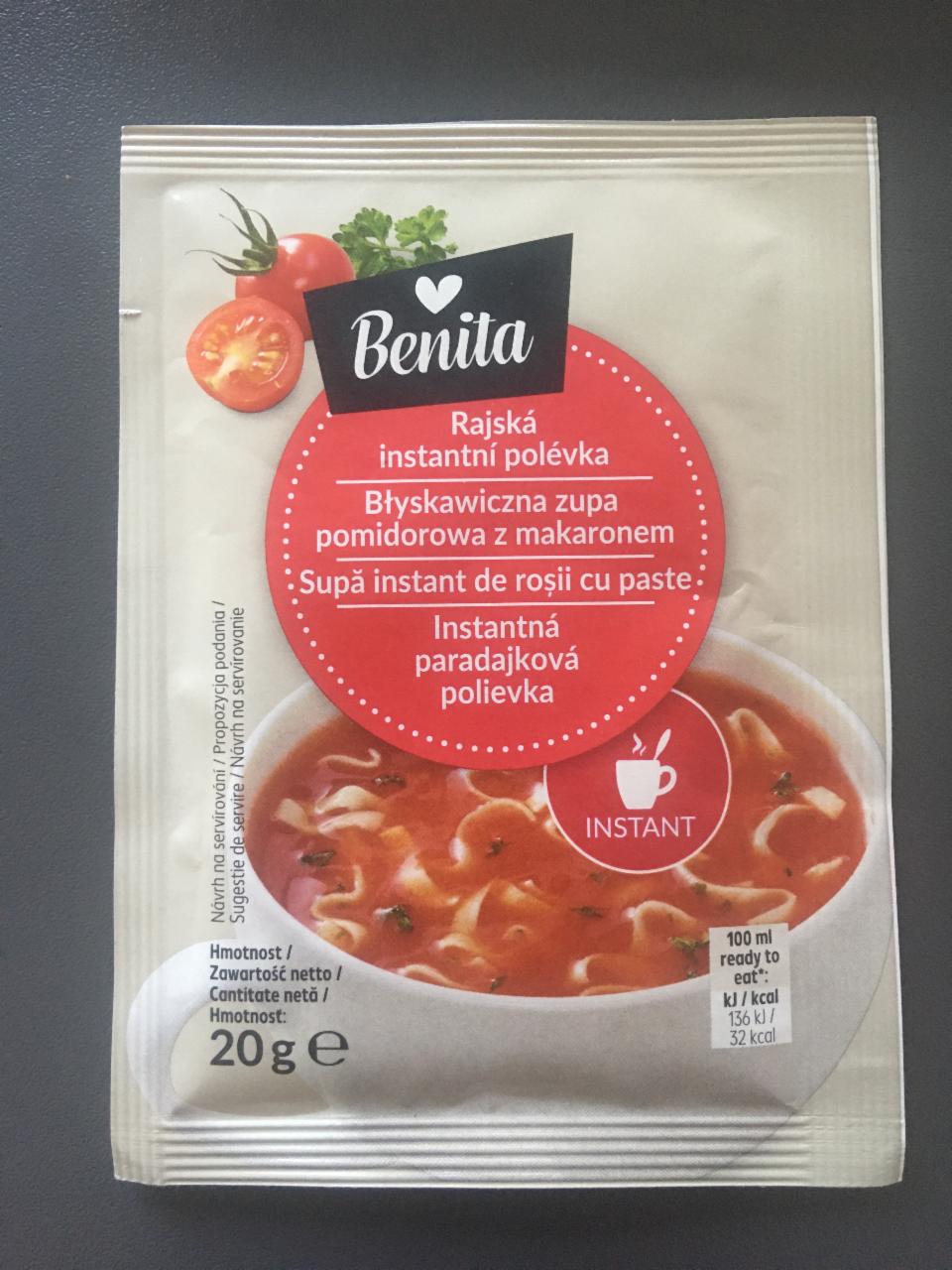 Fotografie - Instantná paradajková polievka Benita