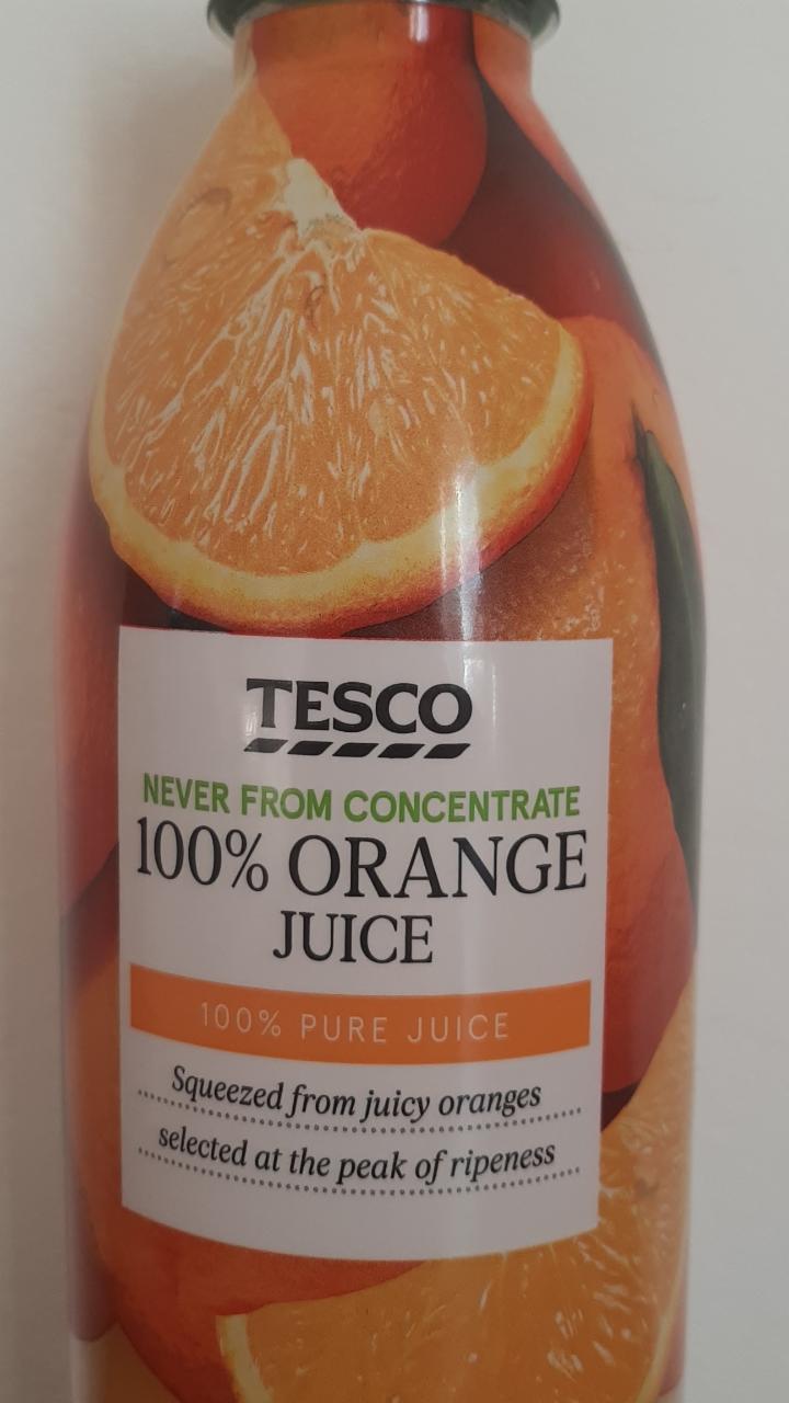 Fotografie - 100% Orange juice Tesco