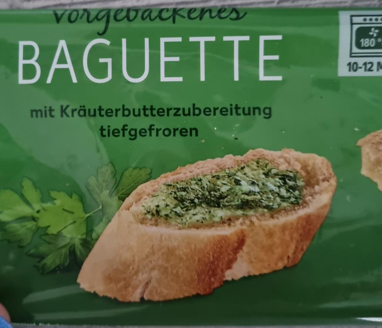 Fotografie - Vorgebackenes Baguette mit Kräuterbutterzubereitung K-Classic