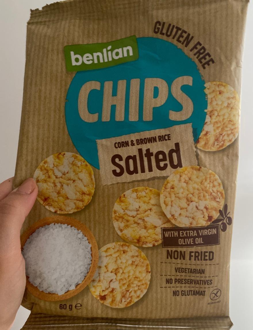 Fotografie - Chips Corn & Brown rice Salted Benlian