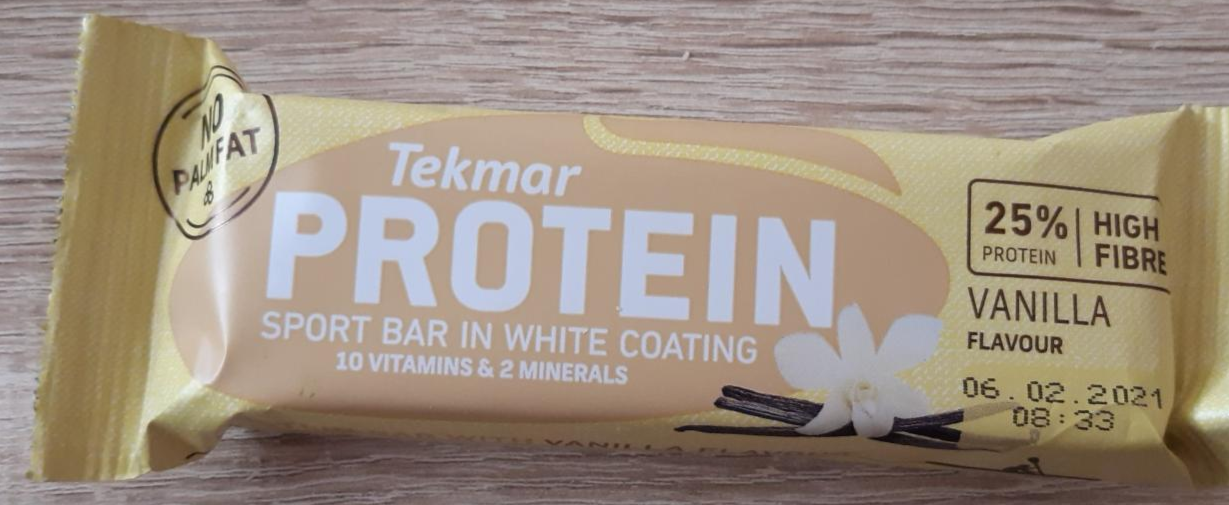 Fotografie - Protein Sport bar in white coating Vanilla flavour Tekmar