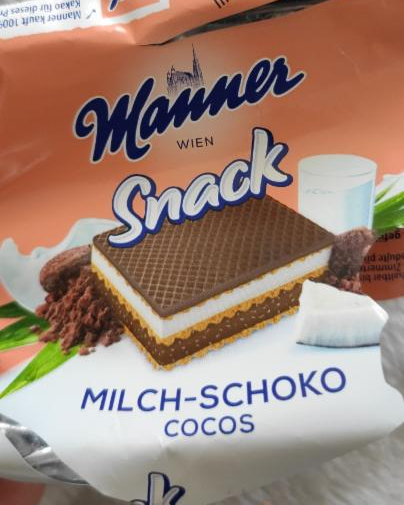 Fotografie - Manner snack Milch-schoko Cocos