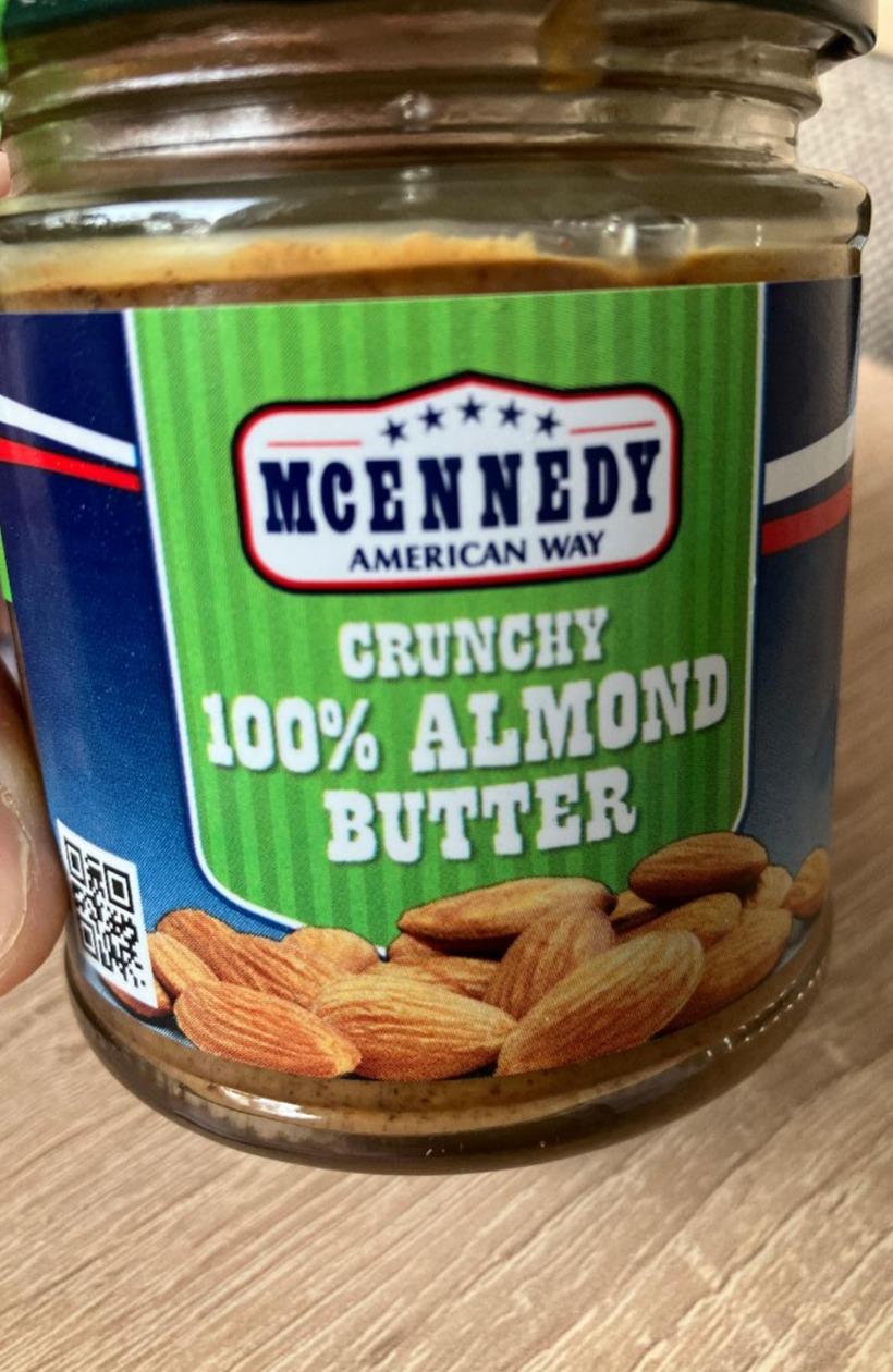 Fotografie - Crunchy 100% almond butter McEnnedy American Way