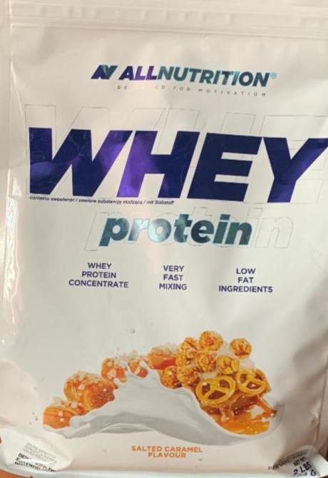 Fotografie - Whey Protein salted caramel Allnutrition