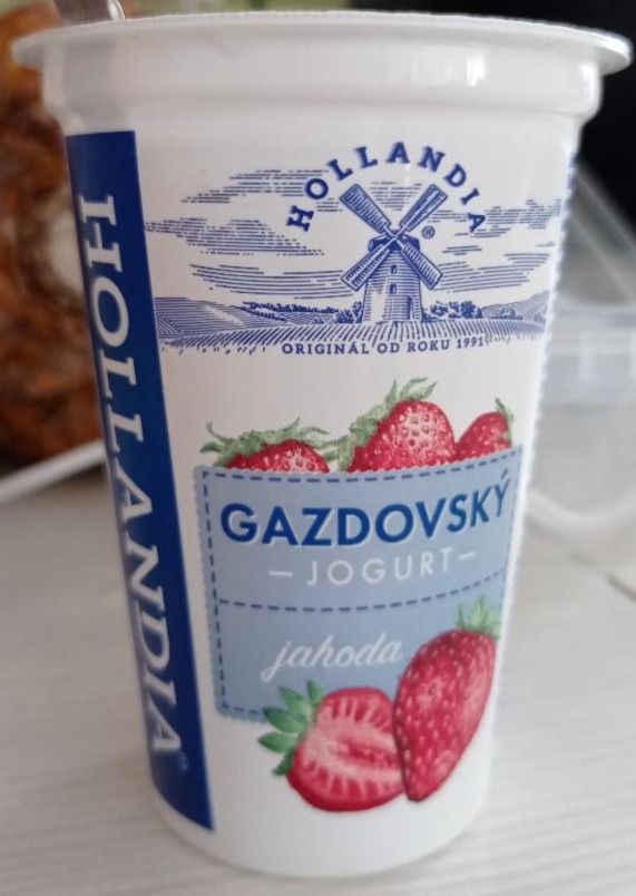 Fotografie - Gazdovský jogurt jahoda Hollandia