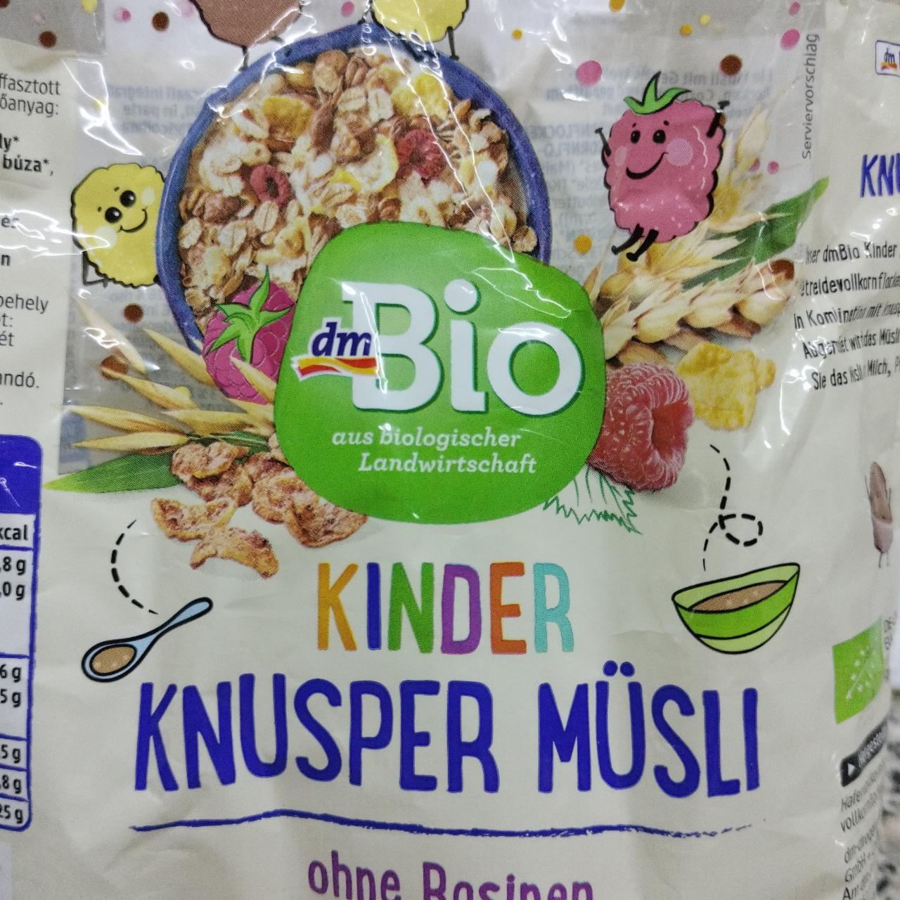 Fotografie - Kinder Knusper müsli ohne Rosinen dmBio