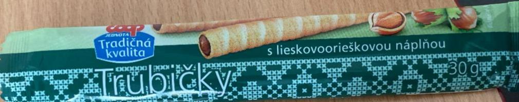 Fotografie - Trubičky s lieskovoorieškovou náplňou Coop Tradičná kvalita