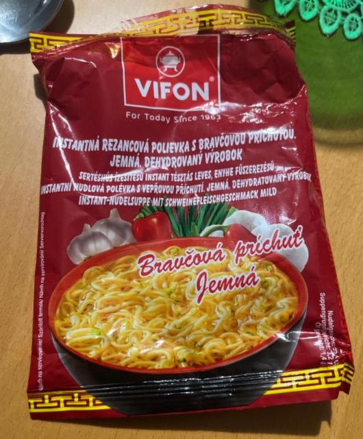 Fotografie - Instantná rezancová polievka s bravčovou príchuťou Vifon