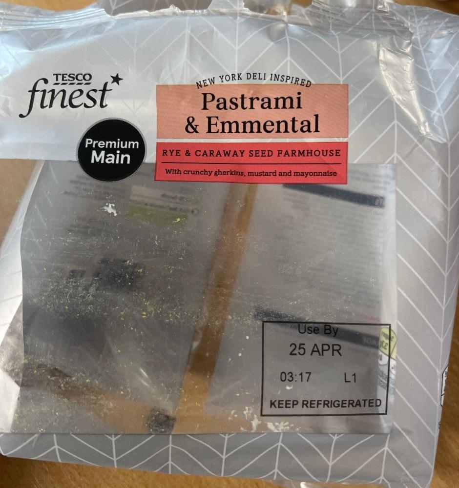 Fotografie - Pastrami & Emmental sandwich Tesco finest