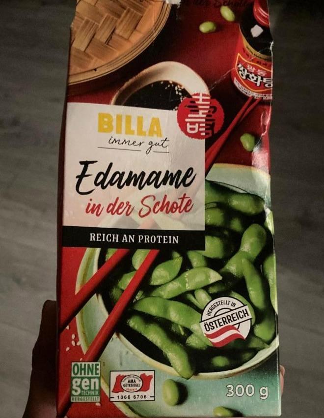 Fotografie - Edamame in der Schote Billa