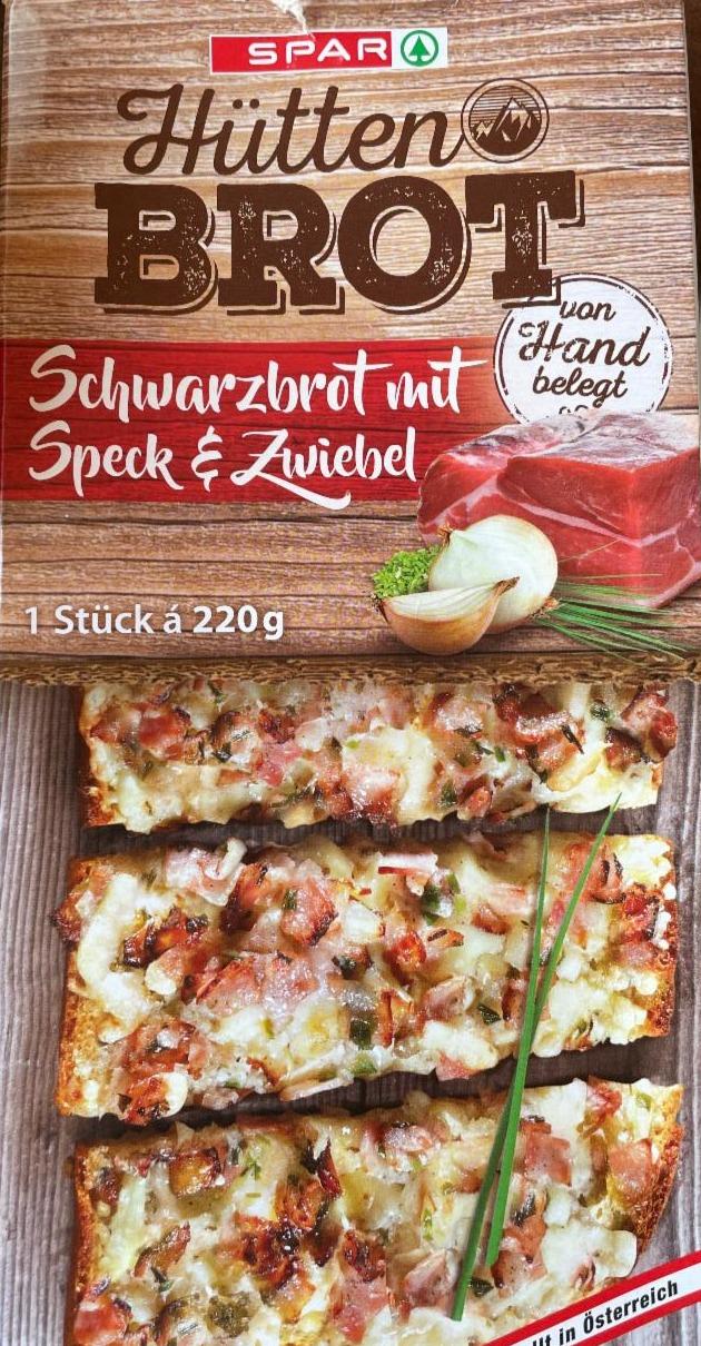 Fotografie - Hütten Brot Schwarzbrot mit Speck & Zwiebel Spar