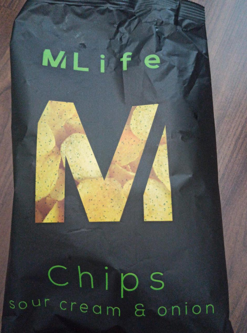 Fotografie - MLife Chips sour cream & onion