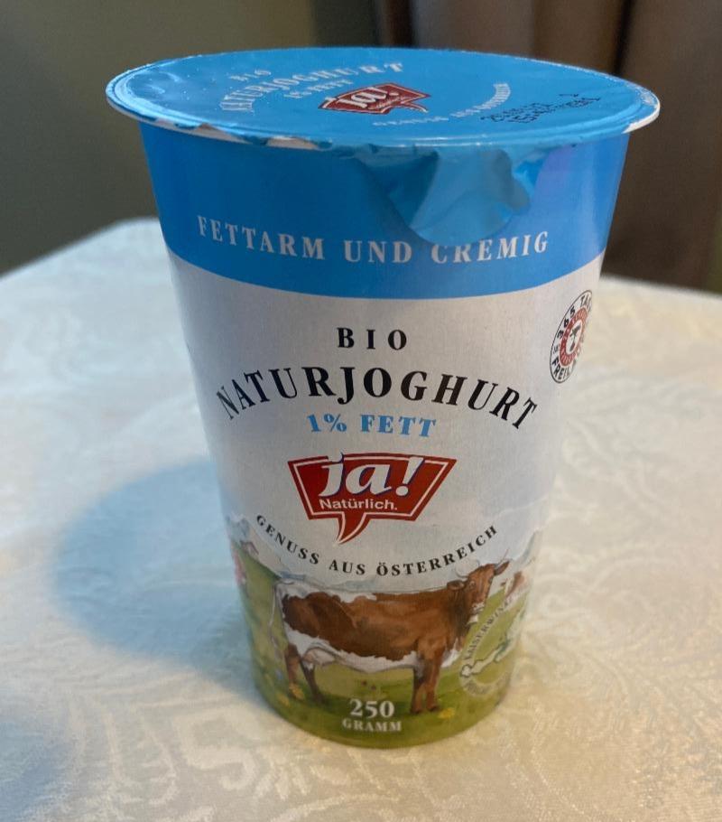 Fotografie - Bio Naturjoghurt 1% fett Ja!Natürlich.