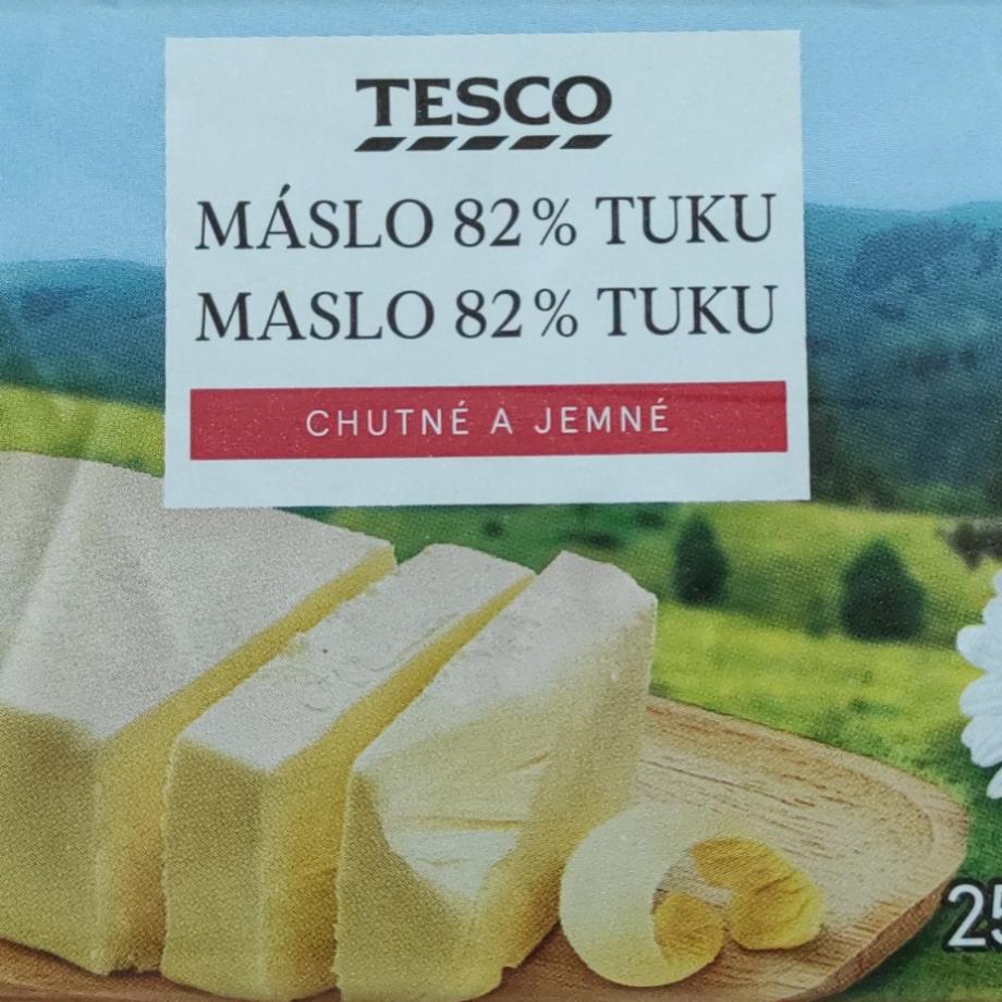 Fotografie - máslo Tesco 82%