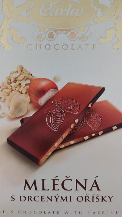 Fotografie - Carla Chocolate mliečna s drtenými orieškami