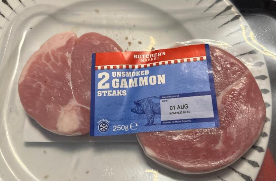 Fotografie - 2 Unsmoked Gammon Steaks Butcher's Market