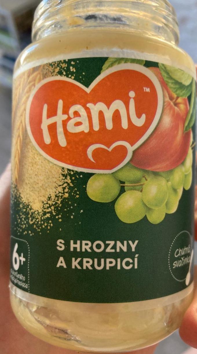 Fotografie - Hami s hrozny a krupicí