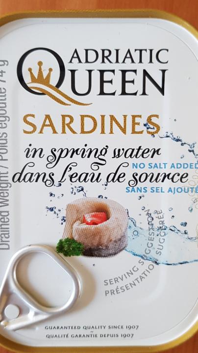 Fotografie - sardinky v pramenitej vode Adriatic Queen
