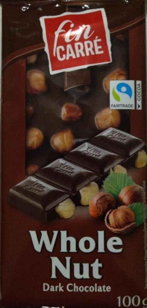 Fotografie - Whole Nuts Dark Chocolate 57% cocoa Fin Carré