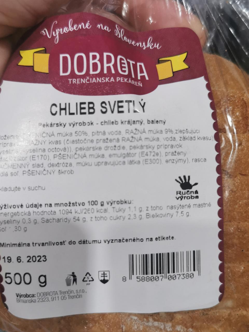 Fotografie - Chlieb svetlý Dobrota